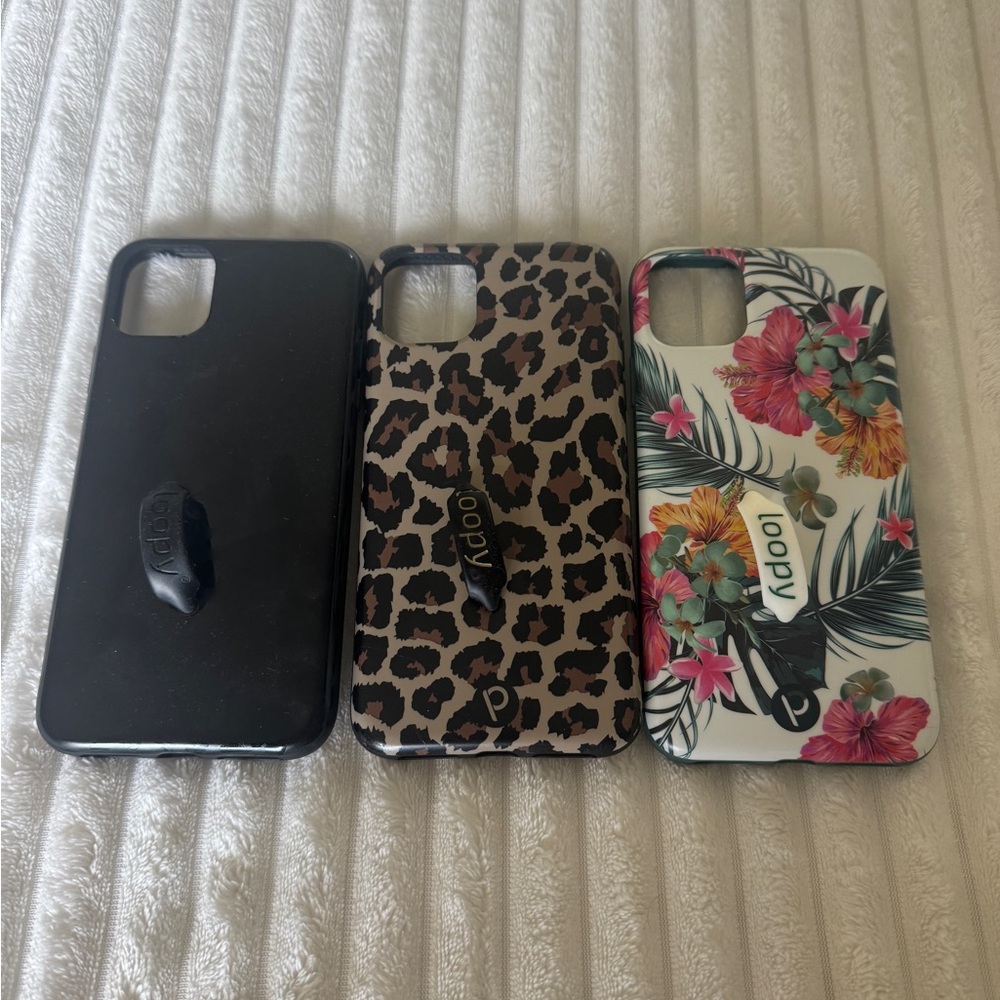Loopy Case Phone Case Set - Black, Leopard, Floral